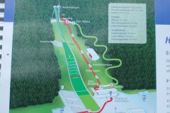 Der Lageplan der Sprungschanze