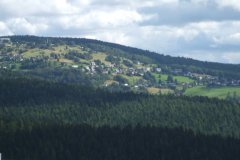 Blick in das Vogtland und nach Tschechien.